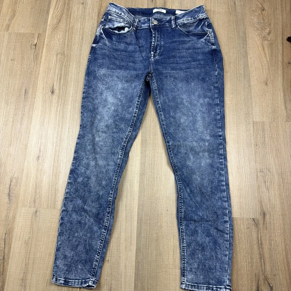 Kensie Effortless Ankle Jeans Womens 8 29 Mid Rise Slim Straight Stretch Denim‎